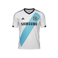 Archive Football Chelsea 2012/13 away retro jersey in white with a blue diagonal sash and embroidered club crest