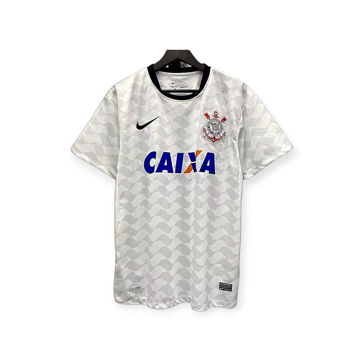 Archive Football Corinthians 2012 white retro soccer jersey with embroidered crest and sponsor logos
