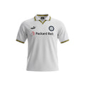 Archive Football Leeds United 1998-2000 retro home jersey in white with yellow and blue trim and sponsor logo
