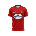 Archive Football Mallorca 2000/01 home retro jersey in red with embroidered crest and Spanair sponsor logo