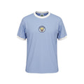 Archive Football Manchester City 1972 retro home jersey in sky blue with white crew neck and embroidered club crest