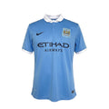 Archive Football Manchester City 2015/16 home retro jersey in sky blue with white collar and embroidered club crest