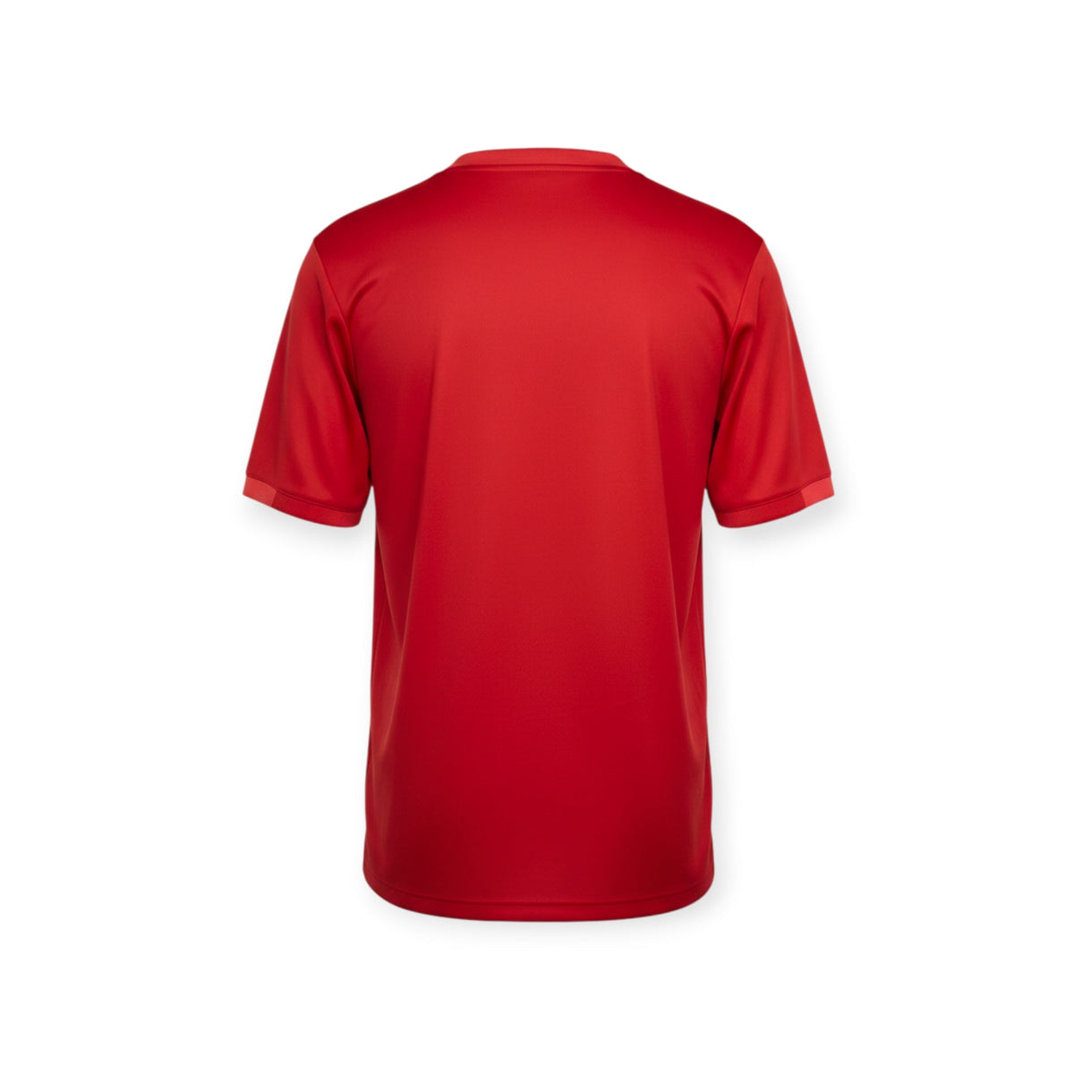 Archive Football CA Osasuna 2026/2027 retro soccer jersey in plain red, back view, made of breathable polyester.