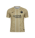Archive Football Paris Saint-Germain 2026/27 special edition gold jersey with black team emblem and sponsor logo