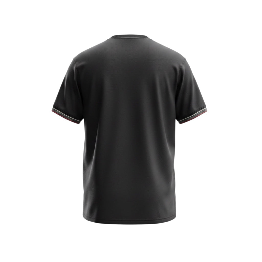 Back view of the black Archive Football Paris Saint-Germain 2026/27 special edition jersey with breathable fabric.