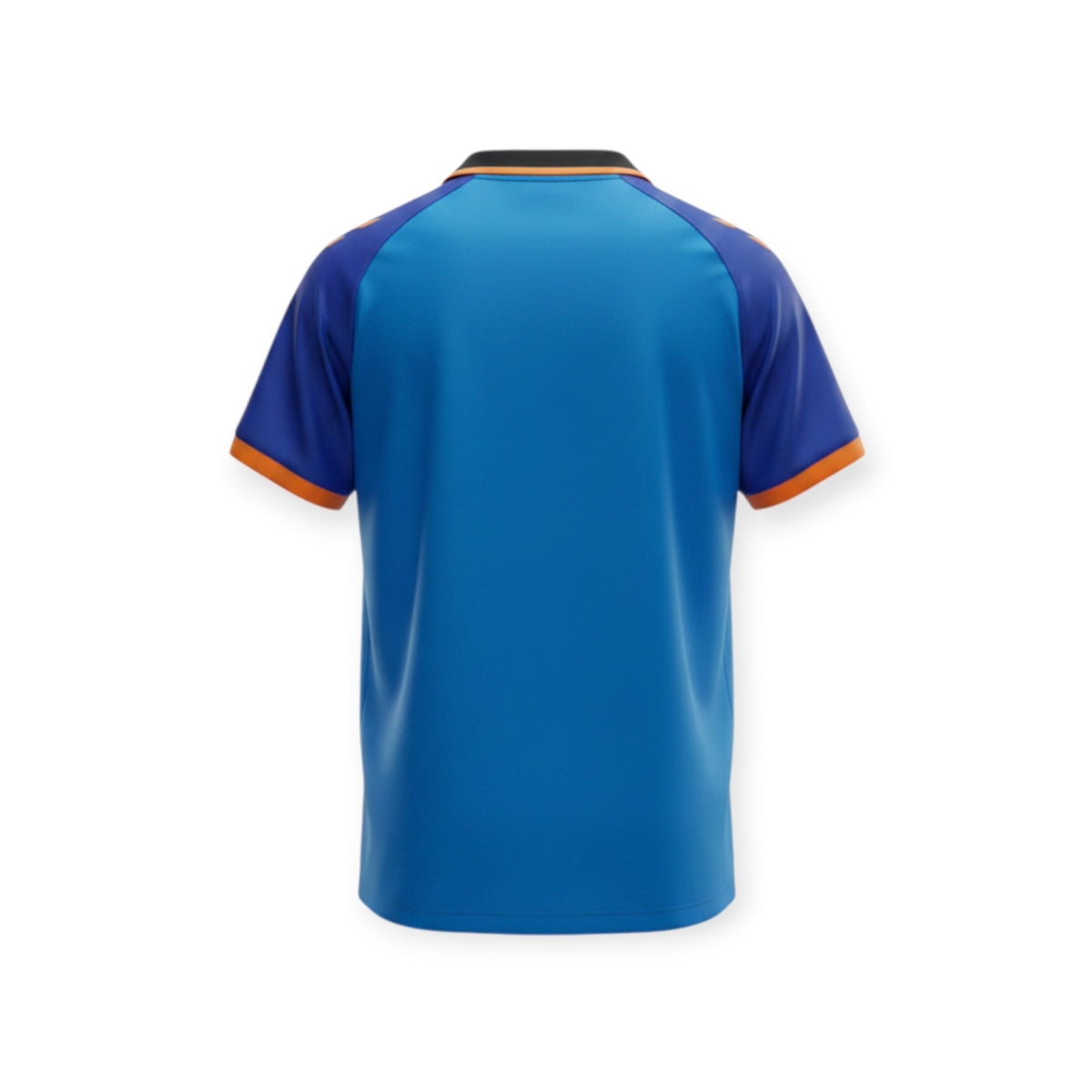 Archive Football Real Betis 2026/2027 special edition jersey, back view in blue with orange and black trim.