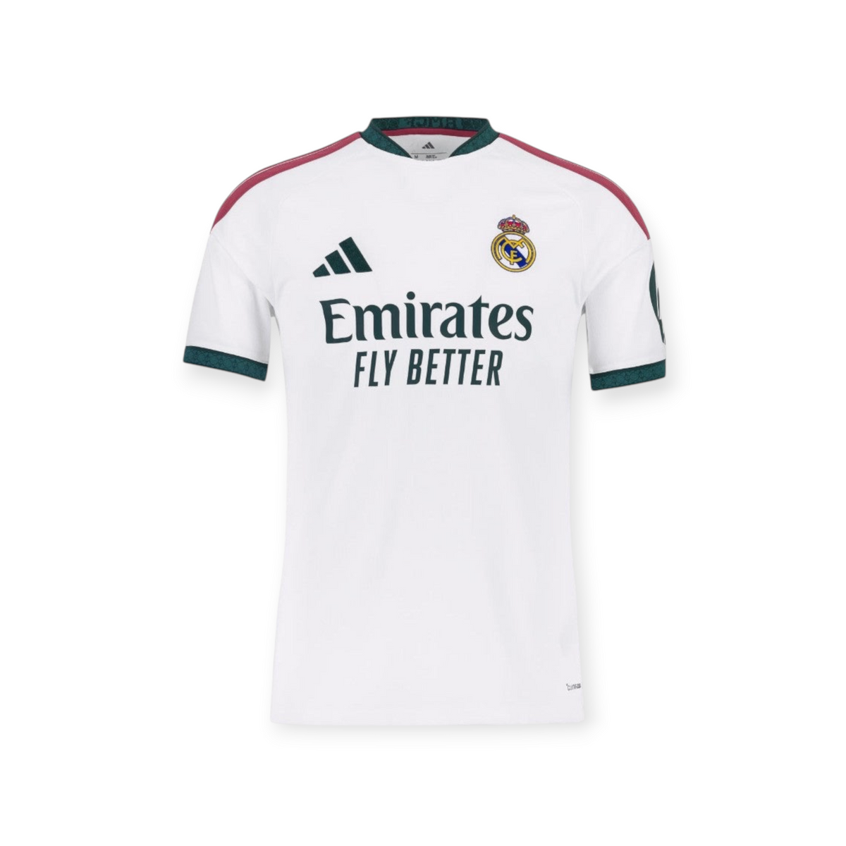Archive Football Real Madrid 2026/27 home jersey in white with dark green accents and team emblem
