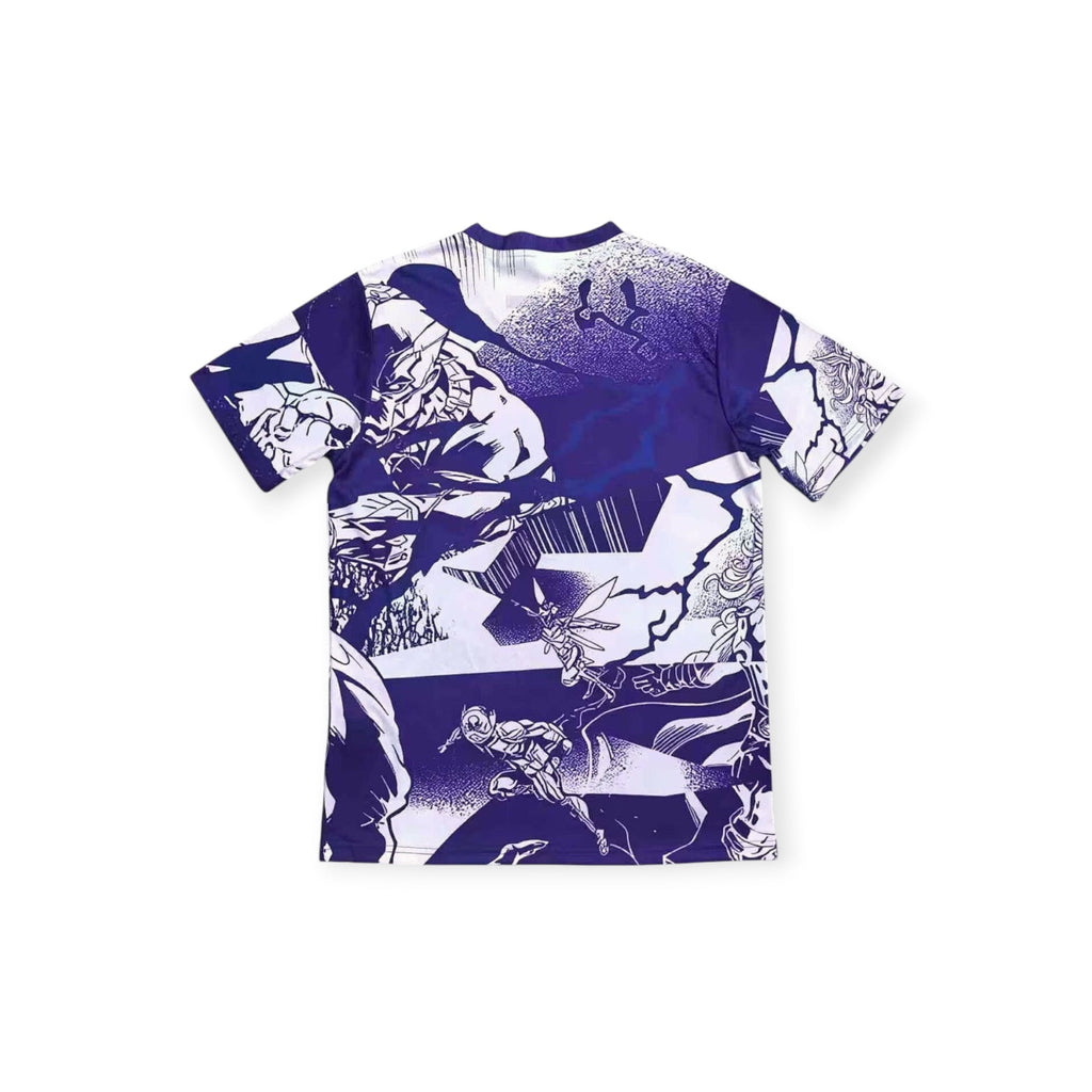 Archive Football Real Madrid 2026/2027 special edition jersey featuring a purple and white graphic comic print back