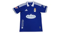 Archive Football Real Oviedo 2026/2027 home jersey in blue with white collar, team emblem, and sponsor logos.