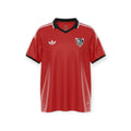 Archive Football Sevilla FC 2026/2027 away jersey in red with black collar, white accents, and team emblem.