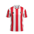 Archive Football Sporting Lisbon 1986/88 retro home jersey with red and white vertical stripes and embroidered crest
