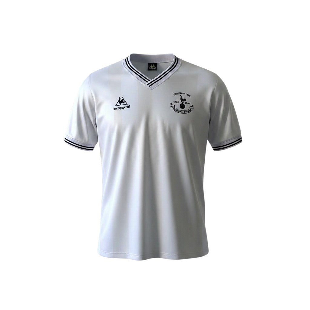 Camiseta retro de local del Tottenham Hotspur 1982/83 de Archive Football en color blanco con detalles bordados.