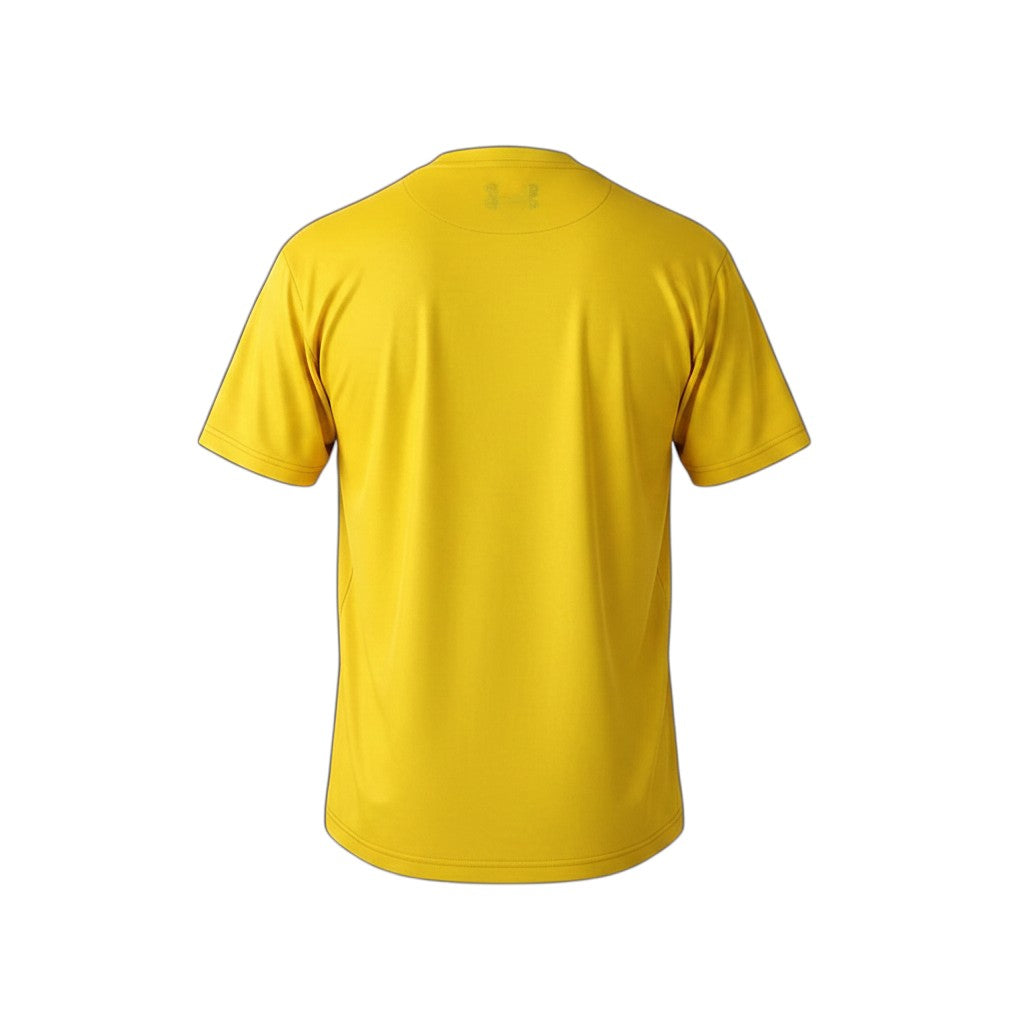 Vista trasera de la camiseta retro de visitante 1980/82 del Tottenham Hotspur de Archive Football en color amarillo