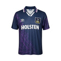 Camiseta retro de visitante del Tottenham Hotspur 1994/95 de Archive Football en azul marino con detalles morados