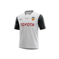 Archive Football Valencia 2003/04 home retro jersey in white with black sleeves, Toyota sponsor, and embroidered crest
