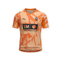 Archive Football Valencia CF 2026/2027 retro jersey in orange with a camouflage pattern and team emblem