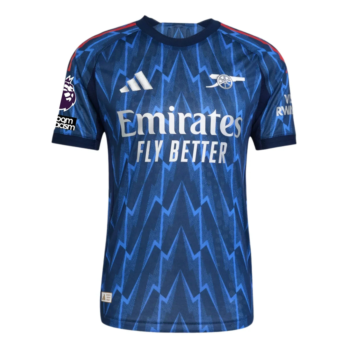 Arsenal Away Kit Gyokeres #14 2025/26 (Premier League) – white retro football jersey back view