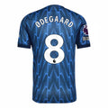 Arsenal Away Kit Ødegaard #8 2025/26 (Premier Edition) – white retro football jersey front view