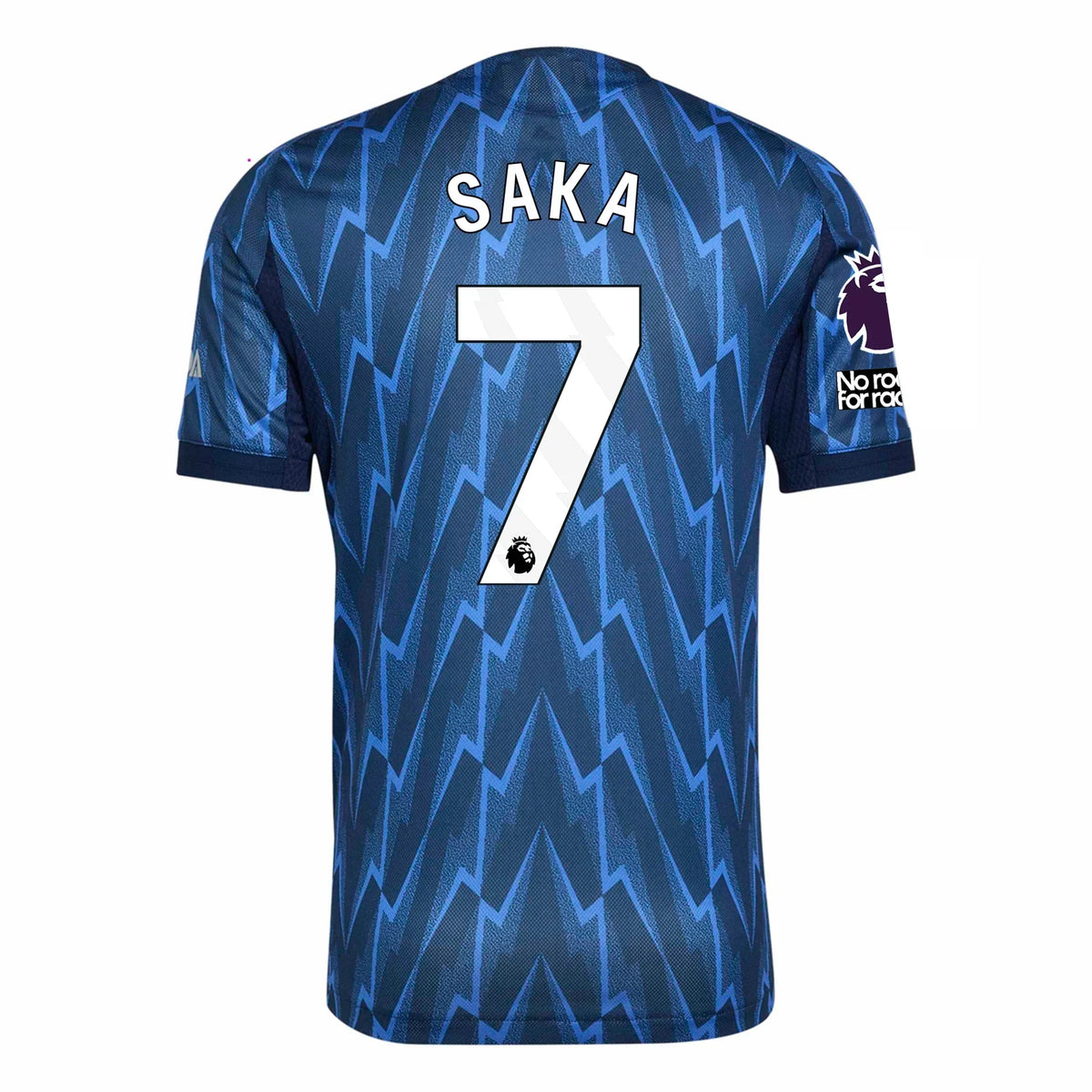 Arsenal Away Kit Saka #7 2025/26 (Premier League) – white retro football jersey front view