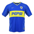 Boca Juniors Retro Jersey 2003/04 – striped and blue retro football jersey front view