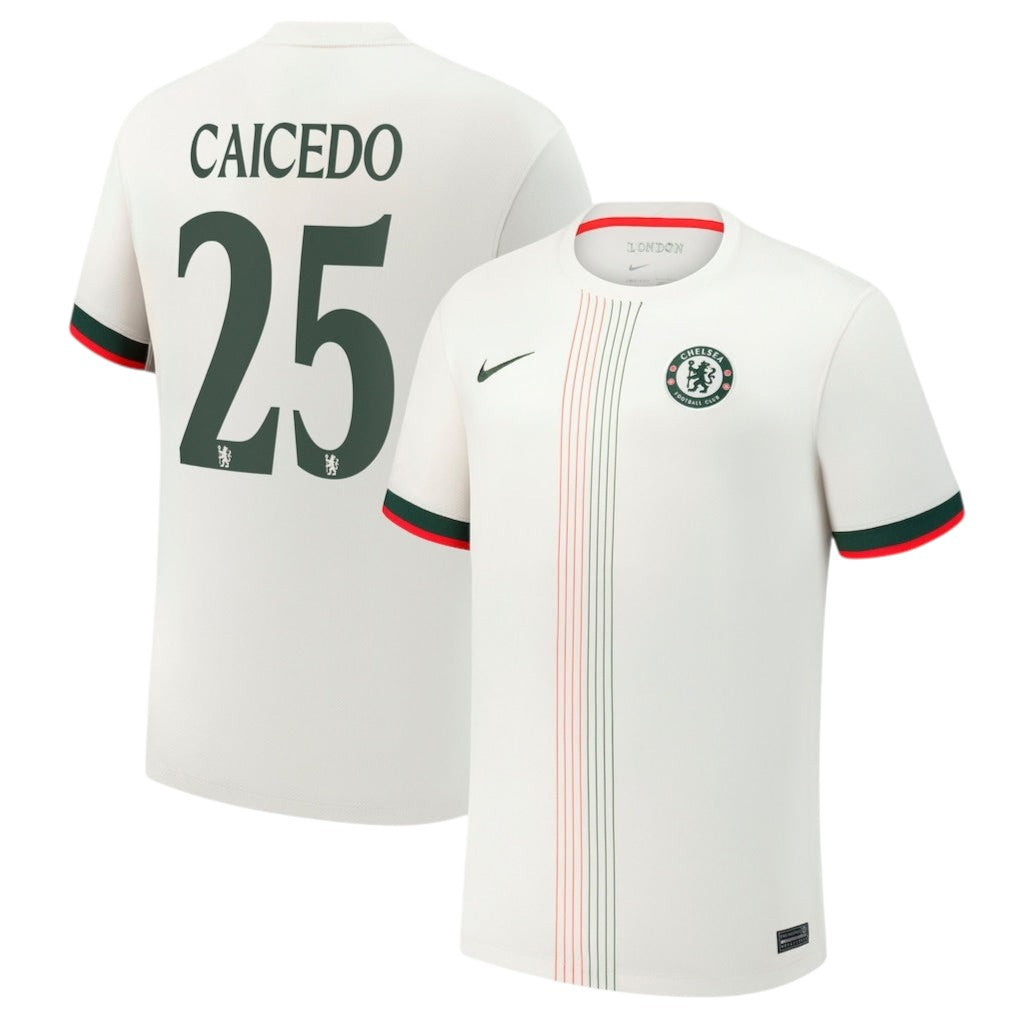 Chelsea FC Away 2025/26 Stadium Shirt - Caicedo #25