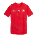Switzerland National Team Home Jersey 2025/26 – red retro football jersey front view