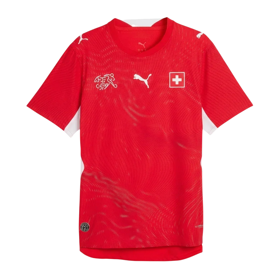 Switzerland National Team Home Jersey 2025/26 – red retro football jersey front view