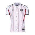 River Plate Adidas Baseball Jersey – striped and red retro football jersey front view