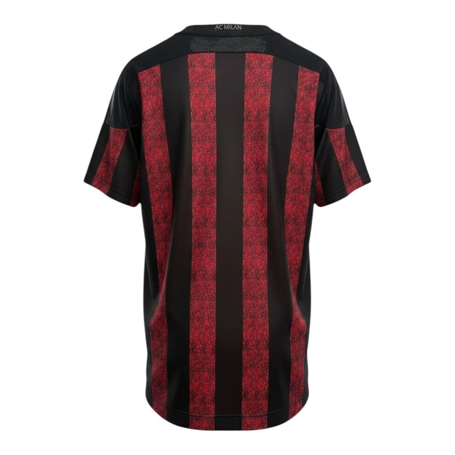 Hinchas Sportswear Store AC Milan 2014-15 retro home jersey, black and red vertical stripes with distressed texture, crew neck, Adidas.