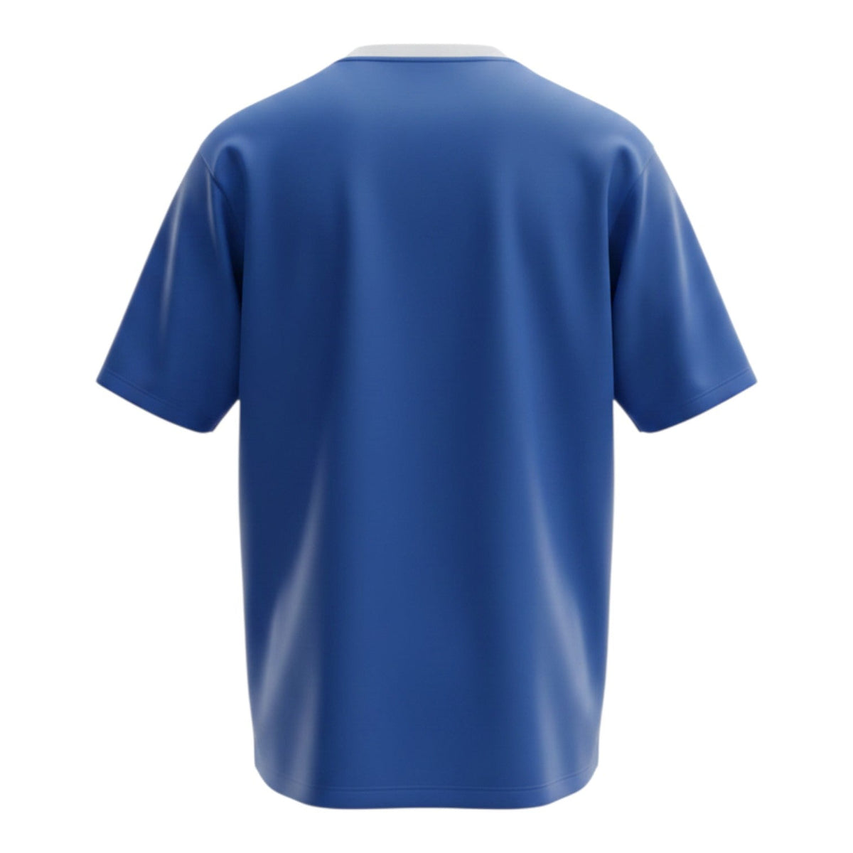 Hinchas Sportswear Store royal blue 1986 Argentina World Cup retro jersey with white V-neck collar and cuffs.