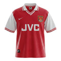 Hinchas Sportswear Store Arsenal 1998 retro home jersey in red with white sleeves, JVC sponsor, and classic crest.