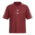 Hinchas Sportswear Store Arsenal retro jersey in deep red with white pinstripes and Adidas Originals branding.
