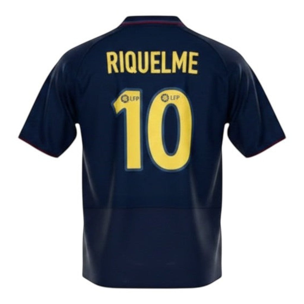 Hinchas Sportswear Store dark blue Barcelona 2002-03 away jersey with Riquelme 10 on the back.