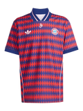 Hinchas Sportswear Store Bayern Munich retro jersey, red and navy diamond pattern, Adidas Originals logo, FC Bayern crest.