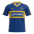 Hinchas Sportswear Store: Boca Juniors 1992 retro blue and yellow Adidas football jersey with Parmalat sponsor.