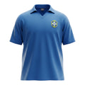 Hinchas Sportswear Store retro Brazil 1957 away jersey in royal blue with a V-neck and vintage CBD crest.