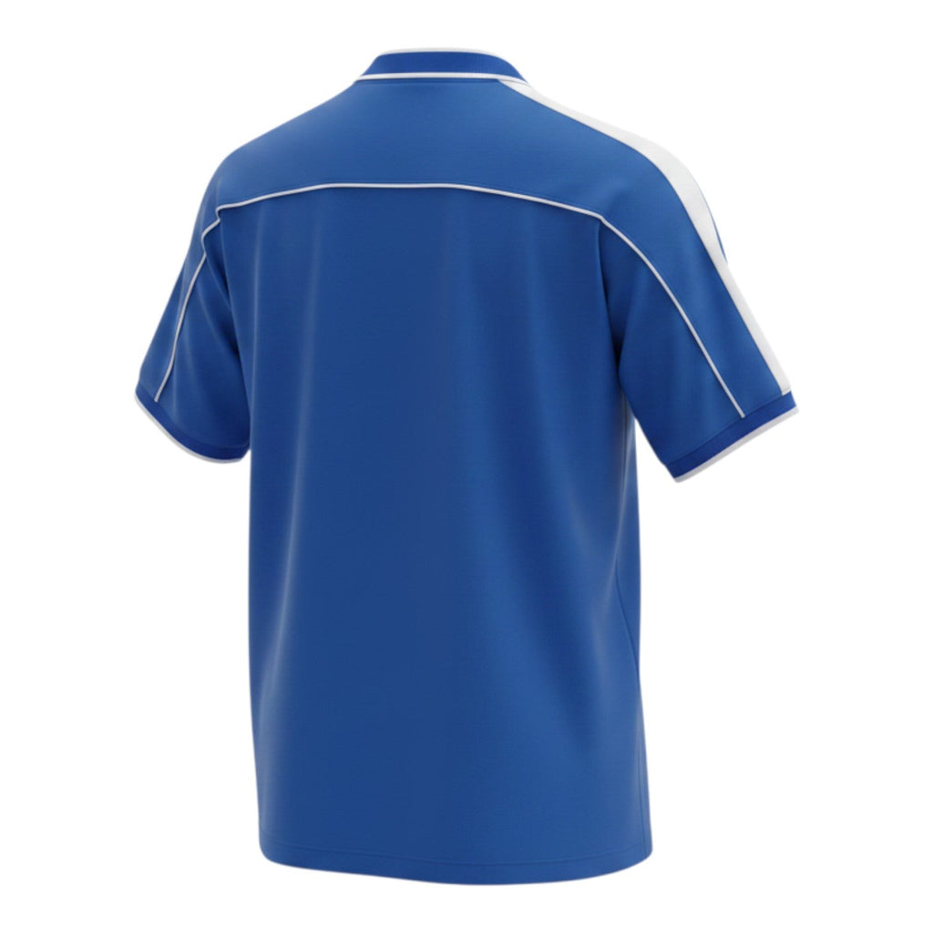 Hinchas Sportswear Store retro Brazil 1998 World Cup away jersey, royal blue with white piping and collar details.