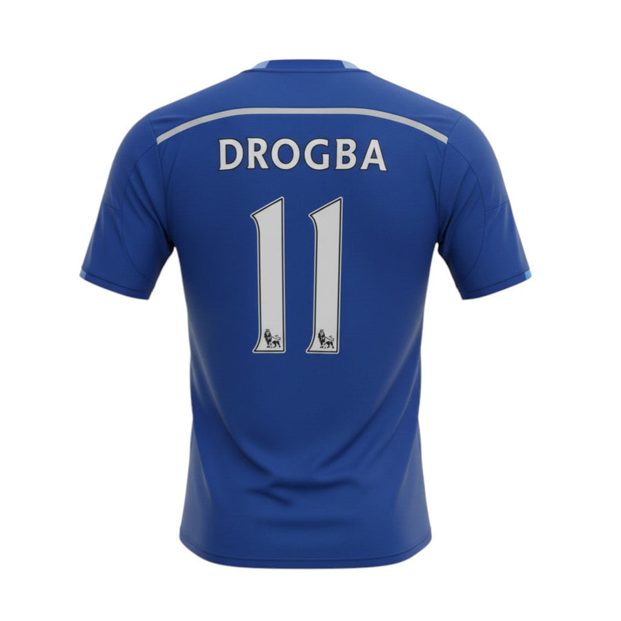 Hinchas Sportswear Store blue Chelsea retro jersey 2014-15, Didier Drogba #11. Classic football shirt.