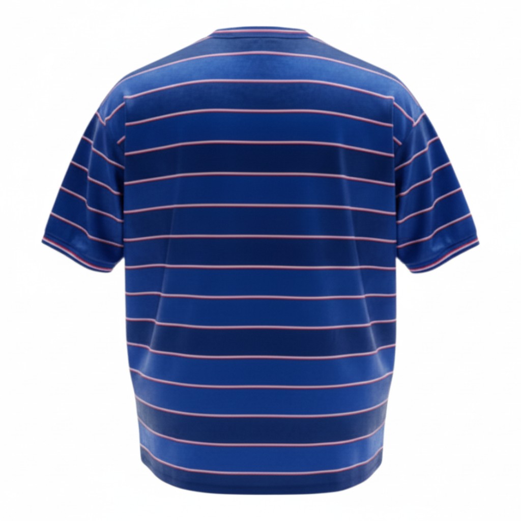 Hinchas Sportswear Store Chelsea FC retro 1981/83 home jersey, royal blue with white and red horizontal stripes, short sleeves.