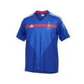 Hinchas Sportswear Store retro France 2004 home jersey, royal blue Adidas football shirt with red stripe and FFF crest.