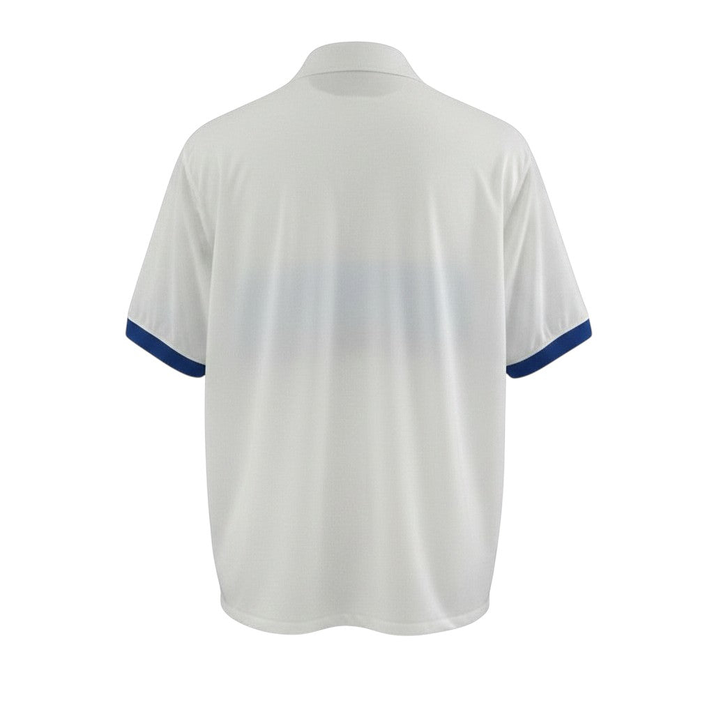 Hinchas Sportswear Store Inter Milan 2009-10 retro away jersey, white with blue trim, short sleeves, polo collar.