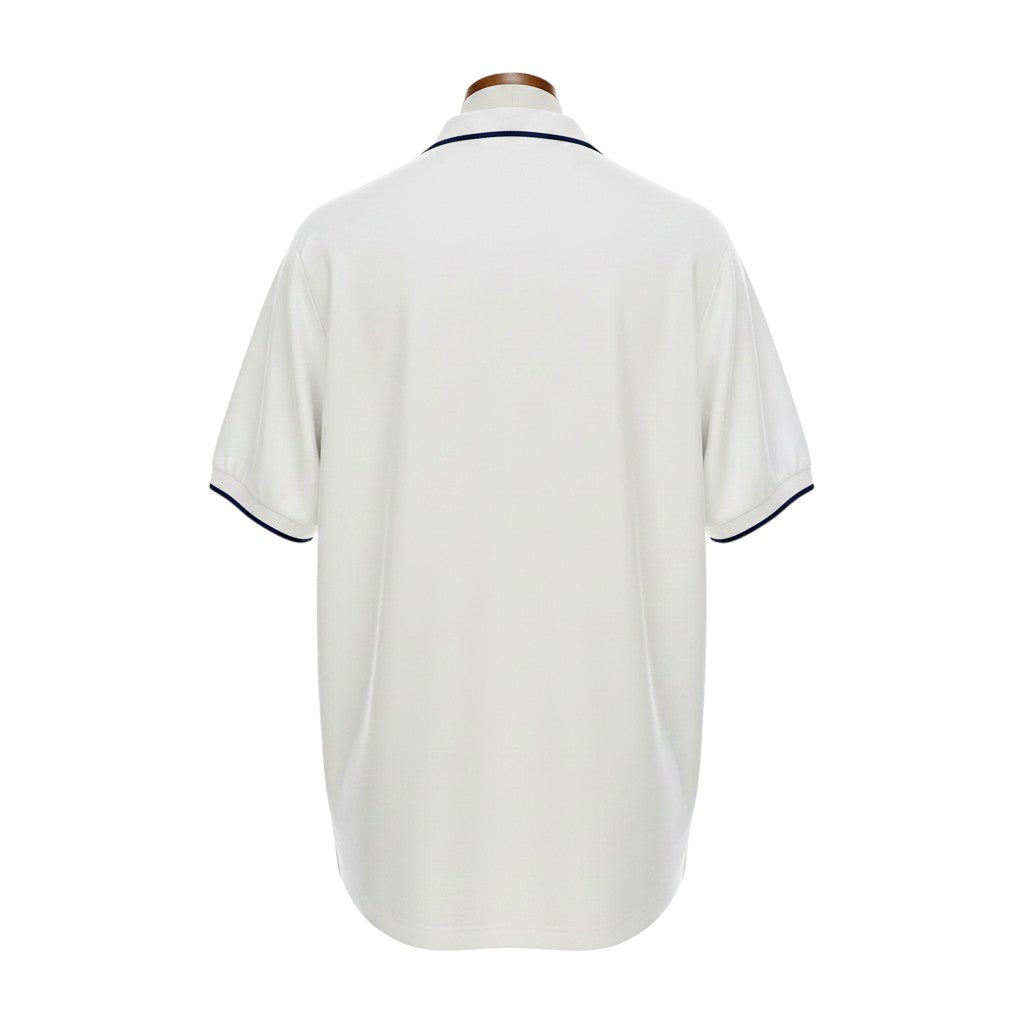 Hinchas Sportswear Store white Italy 1998 World Cup away jersey with navy blue trim on collar and cuffs.