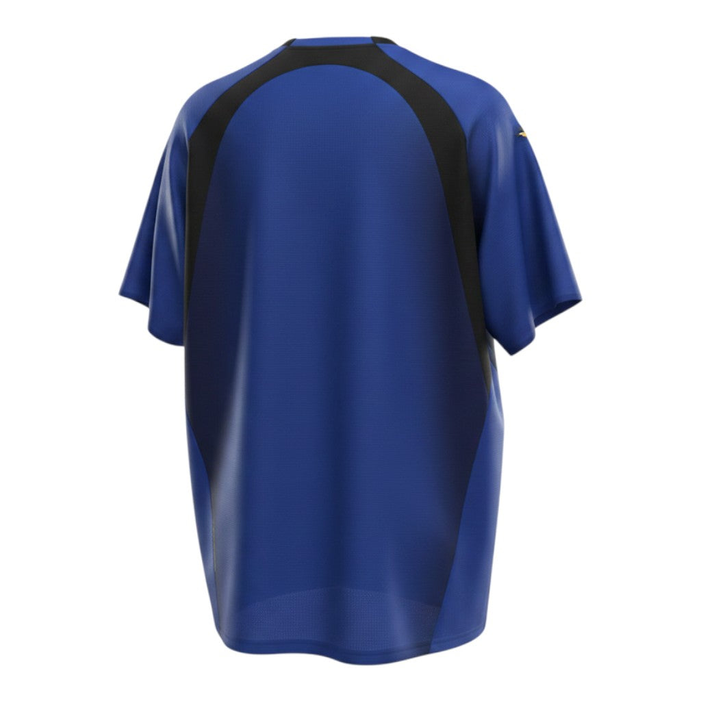 Hinchas Sportswear Store Italy 2006 World Cup retro jersey in azzurro blue with navy shield panels and gold Puma logos.
