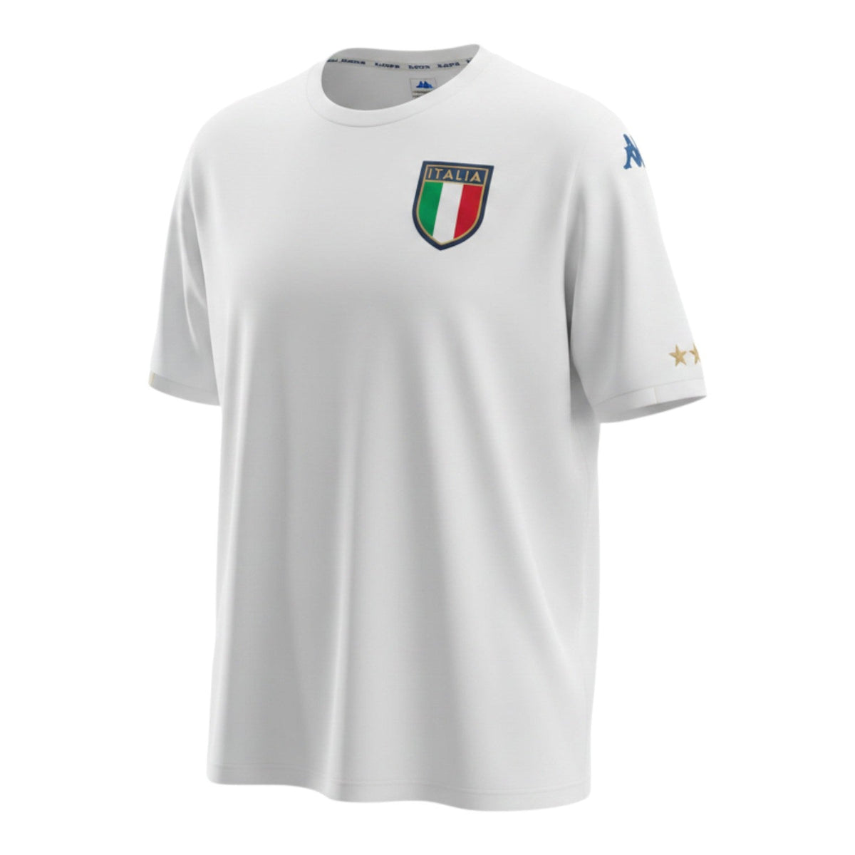 Hinchas Sportswear Store white Italy Euro 2000 Kappa away jersey with blue and gold shoulder tape and FIGC crest.
