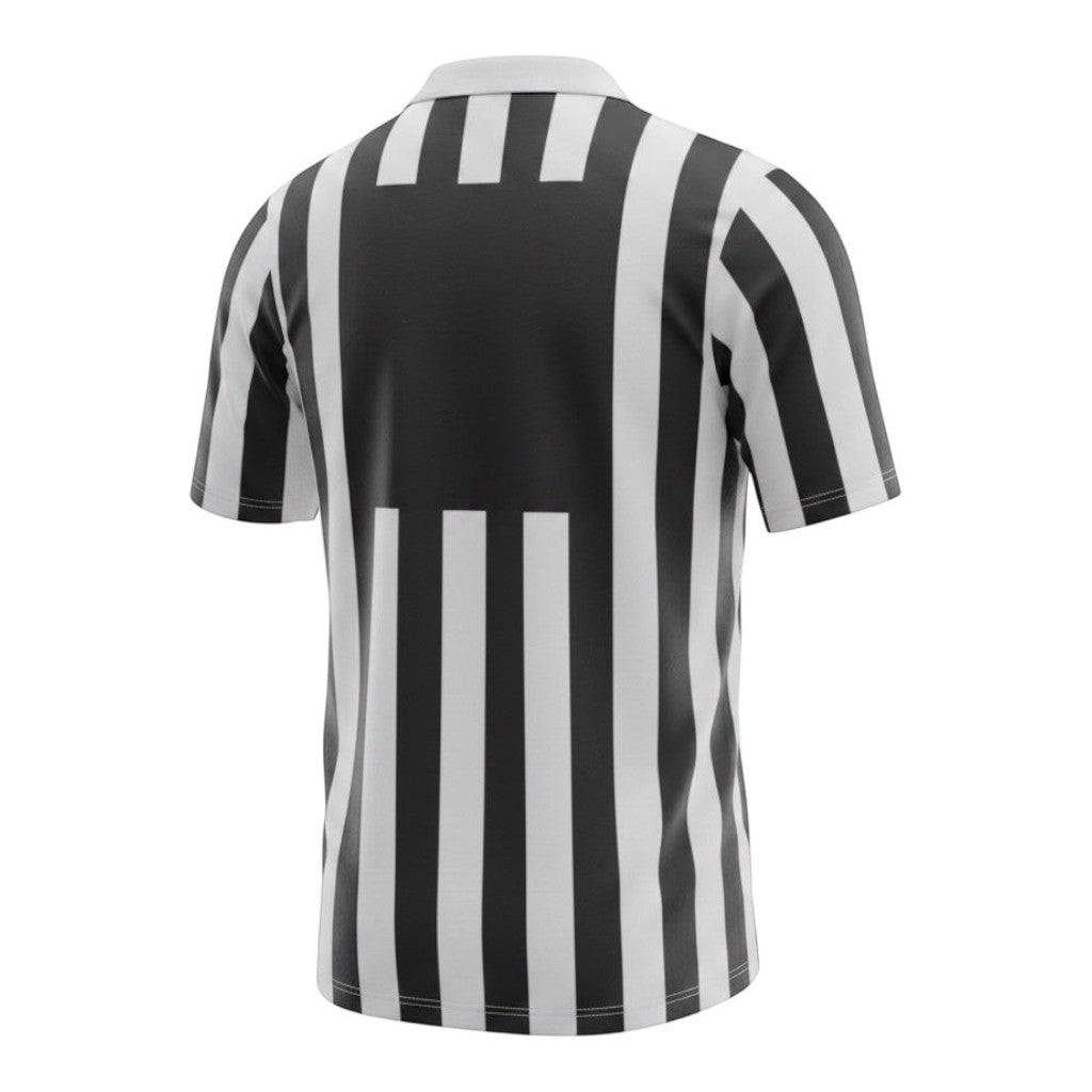 Hinchas Sportswear Store Juventus FC retro 1992/94 home jersey, black and white vertical stripes, V-collar, Danone sponsor.