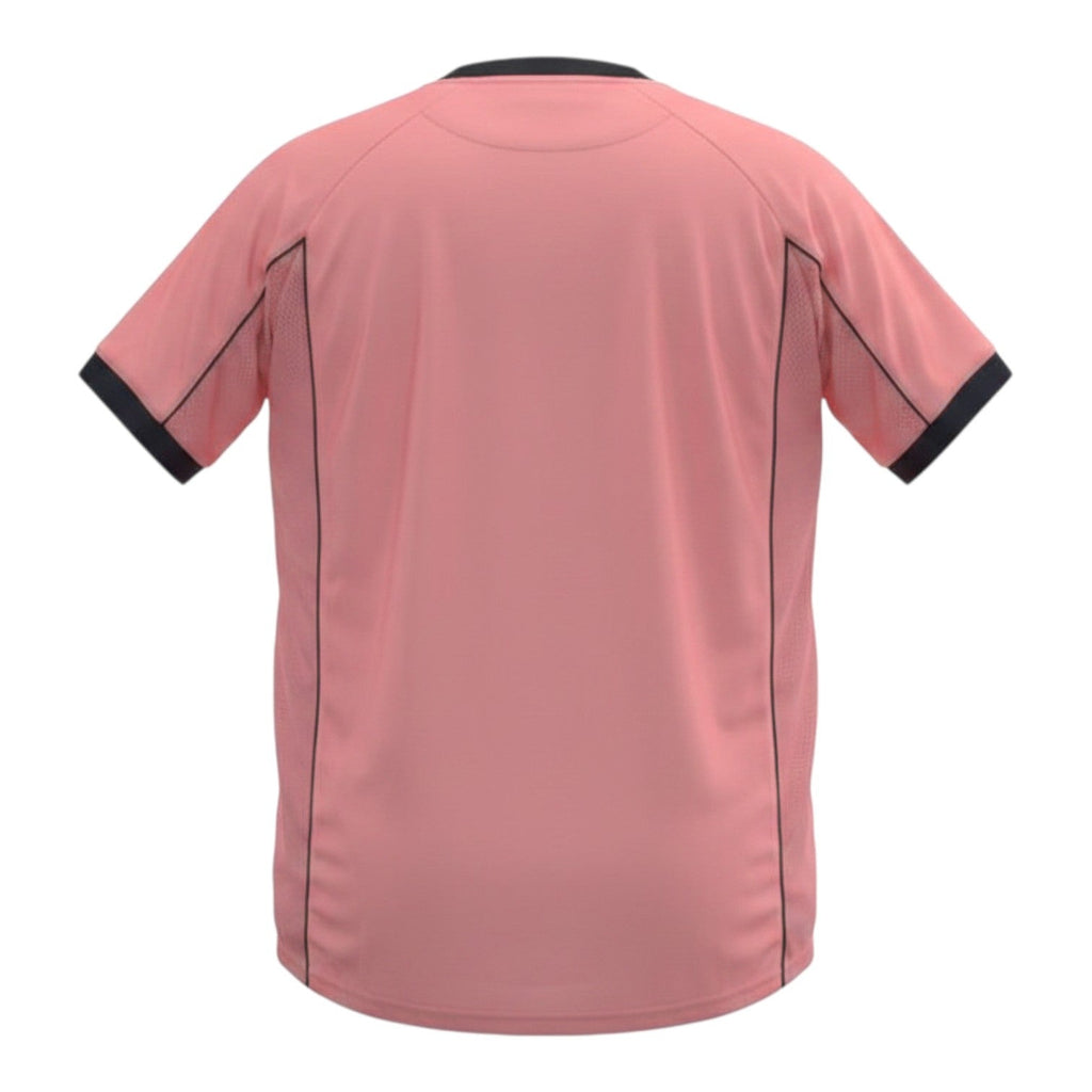 Hinchas Sportswear Store Juventus FC 1997/98 retro pink Kappa third jersey with black collar and side panels.