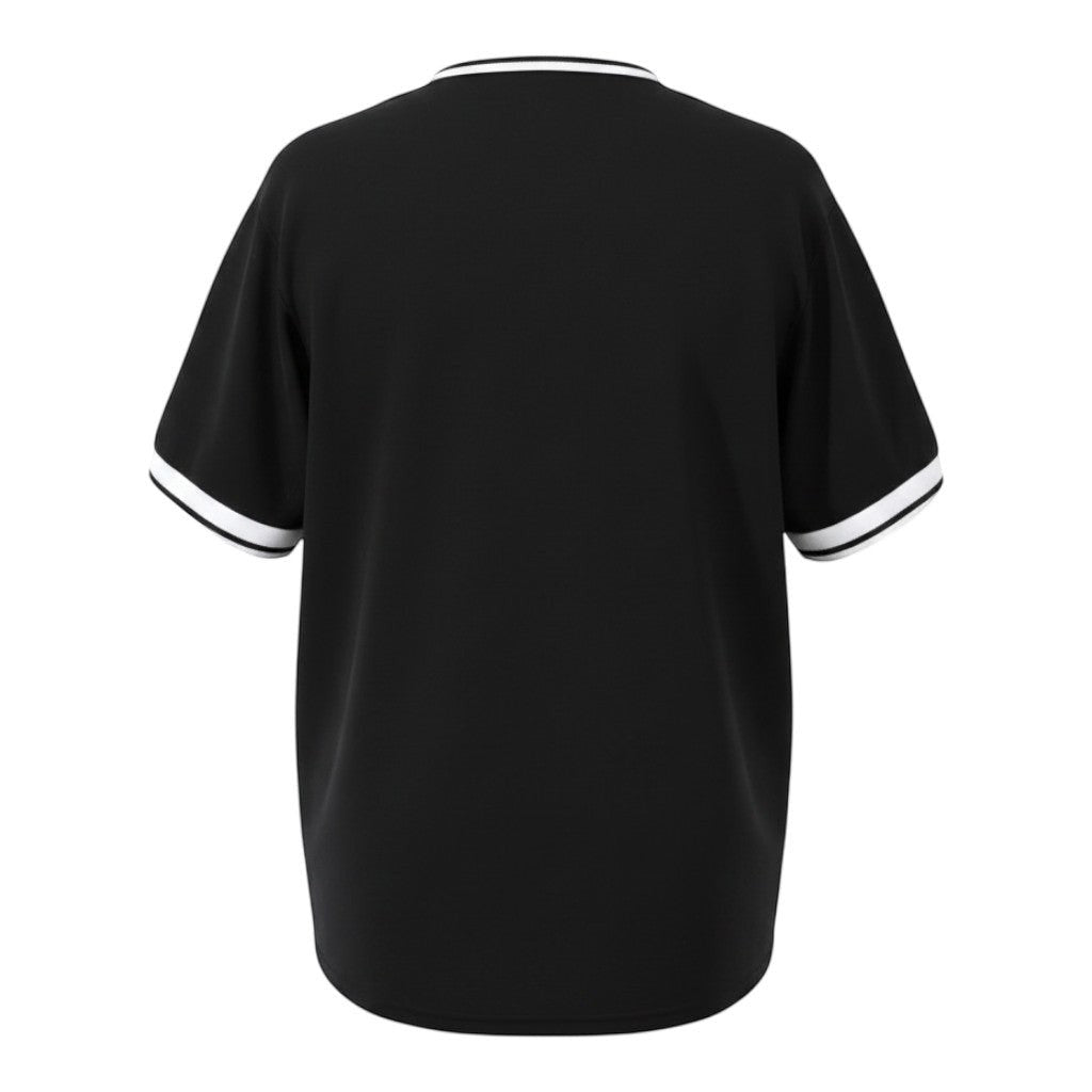 Hinchas Sportswear Store black 1996/97 Liverpool FC retro jersey with white trim on collar and sleeves.