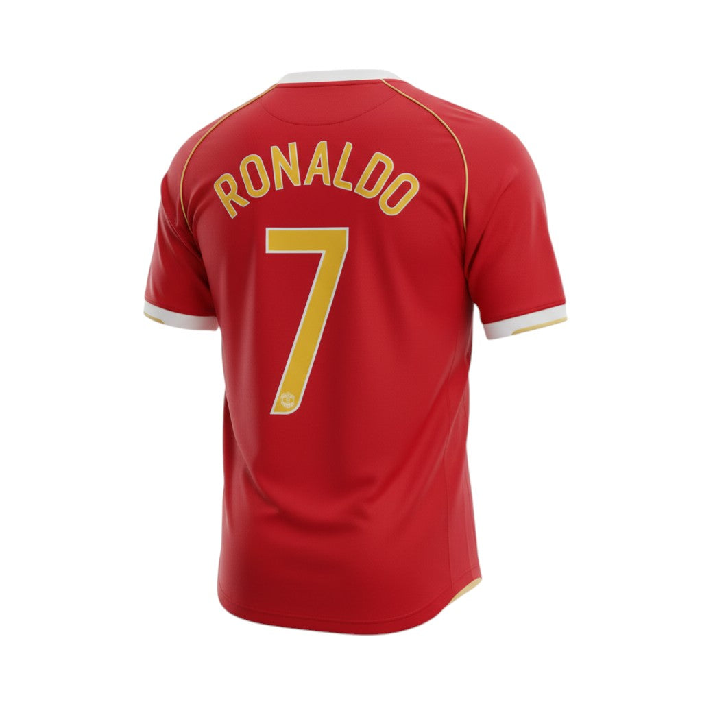 Hinchas Sportswear Store Manchester United 2006/07 retro red football shirt with Ronaldo 7 on back.