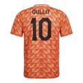 Hinchas Sportswear Store Netherlands 1988 Gullit #10 retro orange football jersey with geometric pattern.
