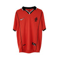 Hinchas Sportswear Store Netherlands retro orange and black Nike 1997-98 football jersey with white Nike logo and KNVB crest.